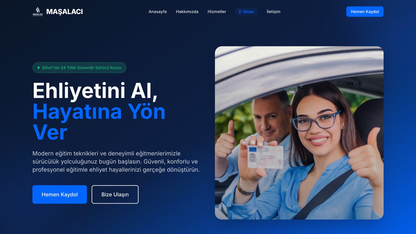 Maşalacı Sürücü Kursu — web sitesi tasarımı